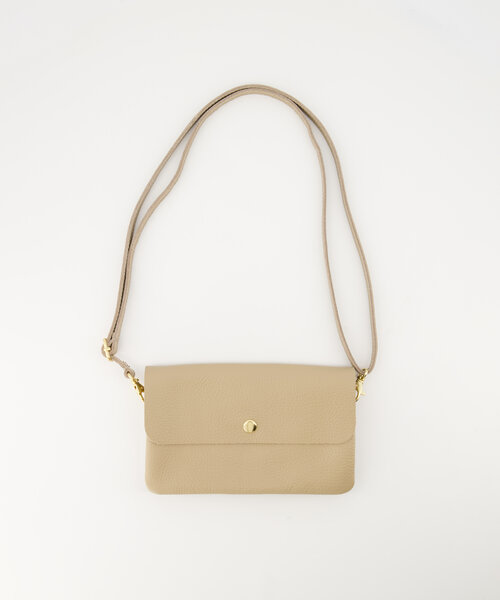 Misa - Classic Grain - Crossbody bags - Taupe - D05 - Gold