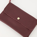 Misa - Classic Grain - Crossbody tassen - Rood - Bordeaux D54 - Goudkleurig