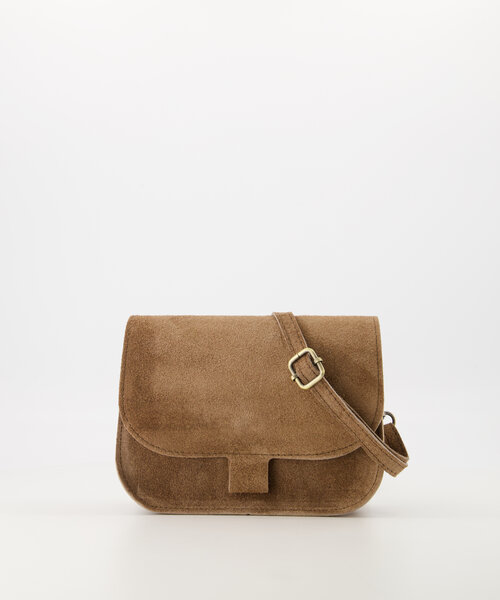 Flora  - Suede - Crossbody tassen - Taupe - 24 - Bronskleurig