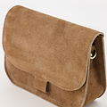 Flora  - Suede - Crossbody bags - Taupe - 24 - Bronze