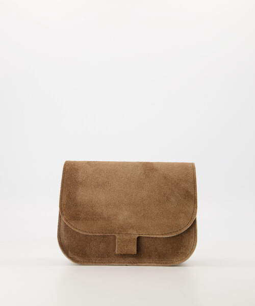 Flora  - Suede - Crossbody tassen - Taupe - 24 - Bronskleurig