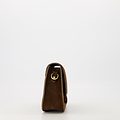 Flora  - Suede - Crossbody tassen - Bruin - Donkerbruin 07 - Bronskleurig