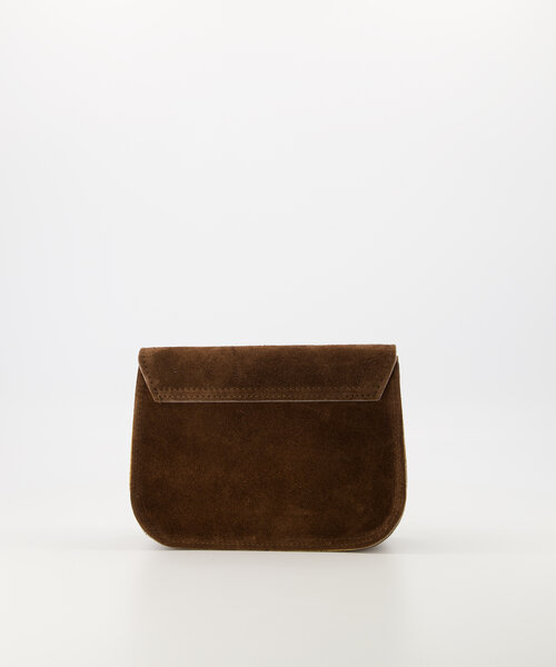 Flora  - Suede - Crossbody tassen - Bruin - Donkerbruin 07 - Bronskleurig