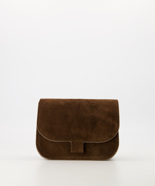 Flora  - Suede - Crossbody tassen - Bruin - Donkerbruin 07 - Bronskleurig