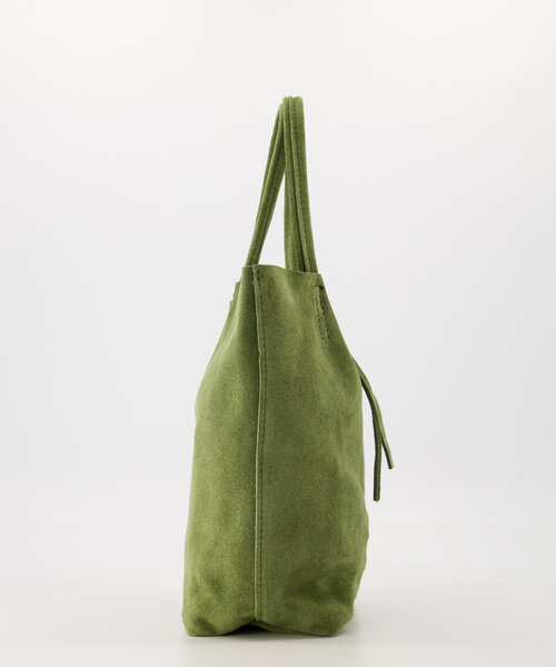 Alice  - Suede - Crossbody tassen - Groen - 29 - Zilverkleurig