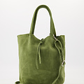 Alice  - Suede - Crossbody tassen - Groen - 29 - Zilverkleurig