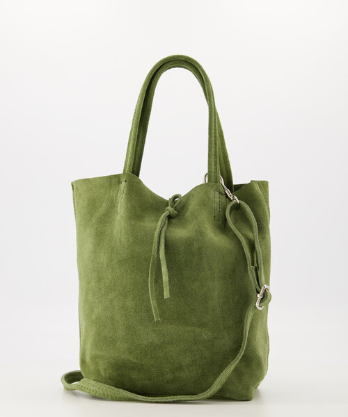 Alice  - Suede - Crossbody tassen - Groen - 29 - Zilverkleurig