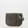 Maan - Classic Grain - Crossbody tassen - Grijs - Donkergrijs D27 - Goudkleurig