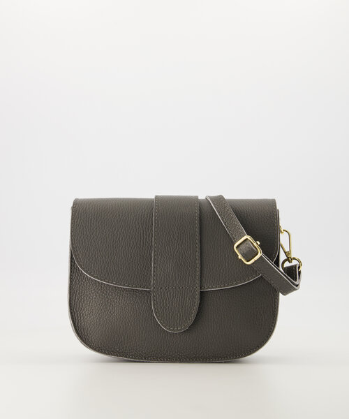 Maan - Classic Grain - Crossbody bags - Grey - Donkergrijs D27 - Gold