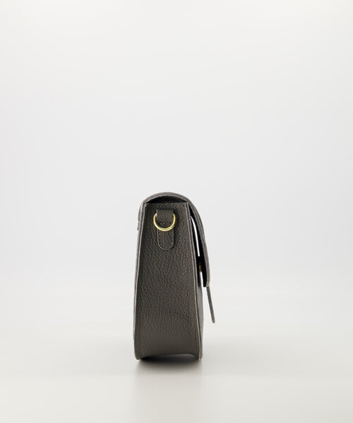Maan - Classic Grain - Crossbody bags - Grey - Donkergrijs D27 - Gold