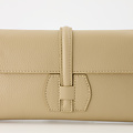 Quinn - Classic Grain - Clutch - Taupe - D05 - Silver
