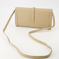 Quinn - Classic Grain - Clutch - Taupe - D05 - Zilverkleurig