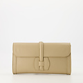 Quinn - Classic Grain - Clutch - Taupe - D05 - Silver