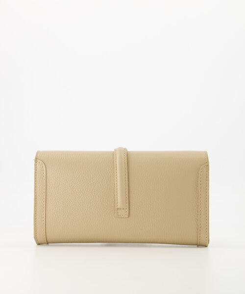 Quinn - Classic Grain - Clutch - Taupe - D05 - Silver