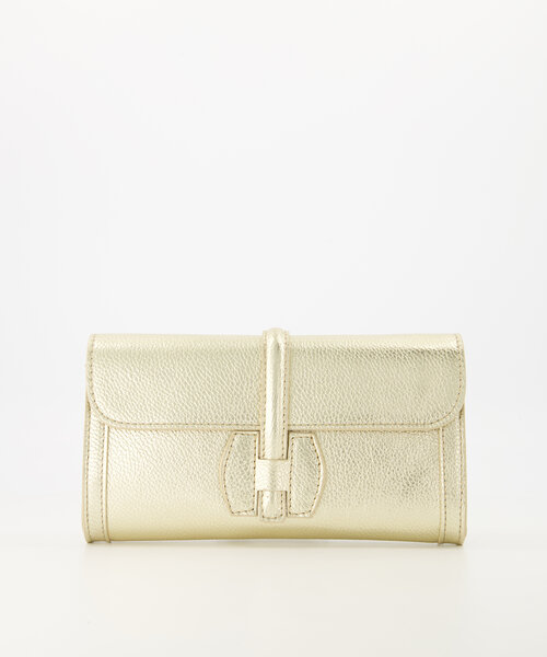 Quinn - Classic Grain - Clutch - Gold - DL731 - Silver