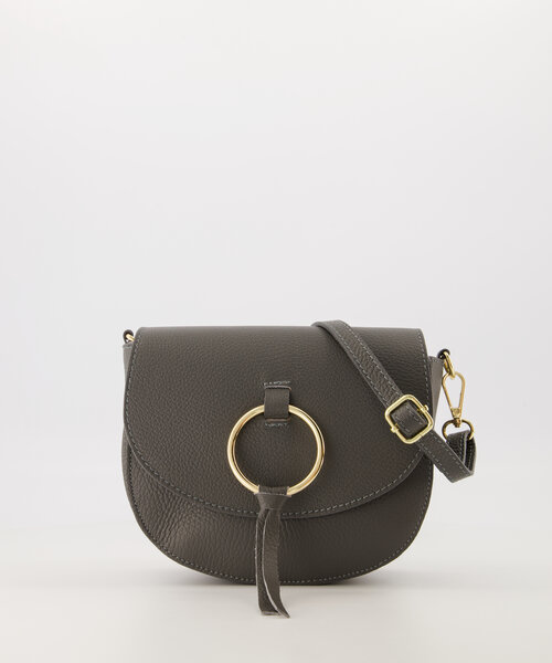 Sevy - Classic Grain - Crossbody bags - Grey - Donkergrijs D27 - Gold