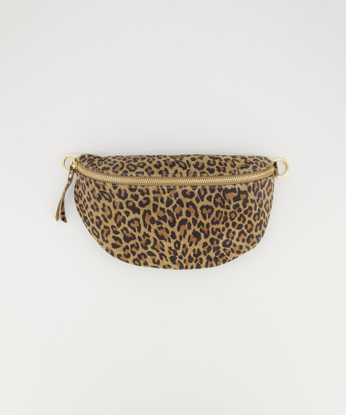 Zoey Big  - Suede - Crossbody bags - Leopard - 24 - Gold