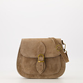 Sola - Suede - Crossbody bags - Taupe - 24 - Bronze