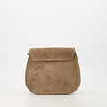 Sola - Suede - Crossbody bags - Taupe - 24 - Bronze