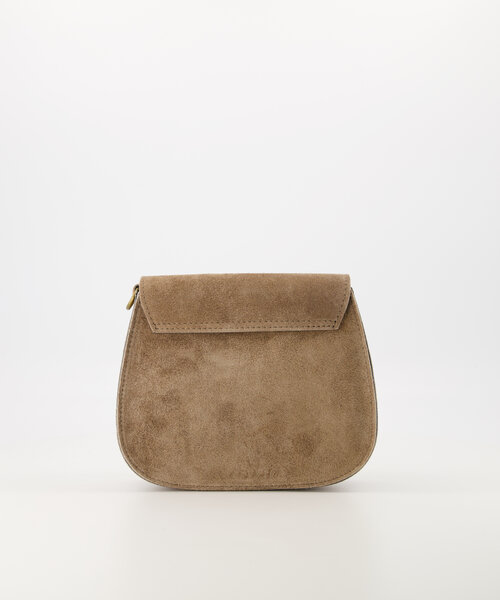 Sola - Suede - Crossbody bags - Taupe - 24 - Bronze