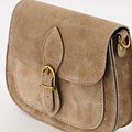 Sola - Suede - Crossbody tassen - Taupe - 24 - Bronskleurig