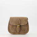 Sola - Suede - Crossbody tassen - Taupe - 24 - Bronskleurig