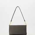 Lara - Classic Grain - Clutch - Grey - Donkergrijs D27 - Gold