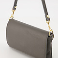 Lara - Classic Grain - Clutch - Grey - Donkergrijs D27 - Gold
