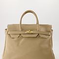 Birdie Large - Classic Grain - Hand bags - Taupe - D05 - Gold