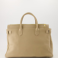 Birdie Large - Classic Grain - Handtassen - Taupe - D05 - Goudkleurig