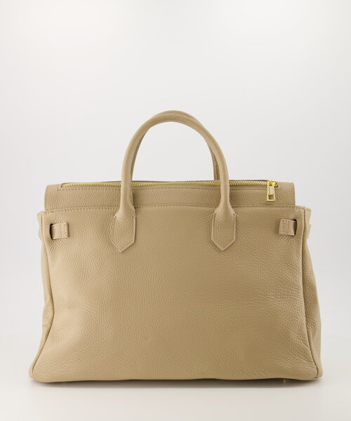 Birdie Large - Classic Grain - Handtassen - Taupe - D05 - Goudkleurig