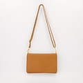 Myra - Classic Grain - Crossbody tassen - Cognac - D1019 - Goudkleurig