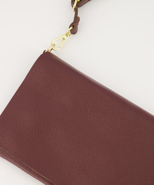 Myra - Classic Grain - Crossbody tassen - Bordeaux - D54 - Goudkleurig