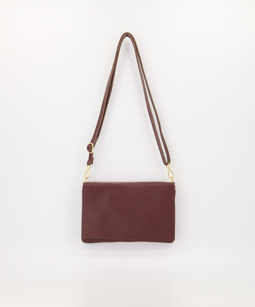 Myra - Classic Grain - Crossbody bags - Bordeaux - D54 - Gold