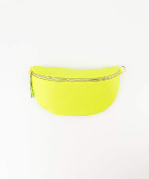 Zoey Big  - Classic Grain - Crossbody tassen - Groen - Lime T0340 - Goudkleurig