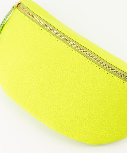 Zoey Big  - Classic Grain - Crossbody tassen - Groen - Lime T0340 - Goudkleurig