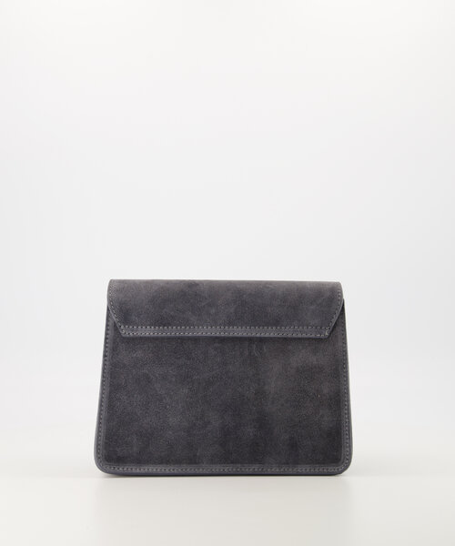 Fenna - Suede - Crossbody tassen - Grijs - 20 - Goudkleurig