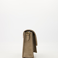 Fenna - Suede - Crossbody tassen - Taupe - 46 - Goudkleurig