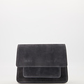 Fenna - Suede - Crossbody tassen - Grijs - 20 - Goudkleurig