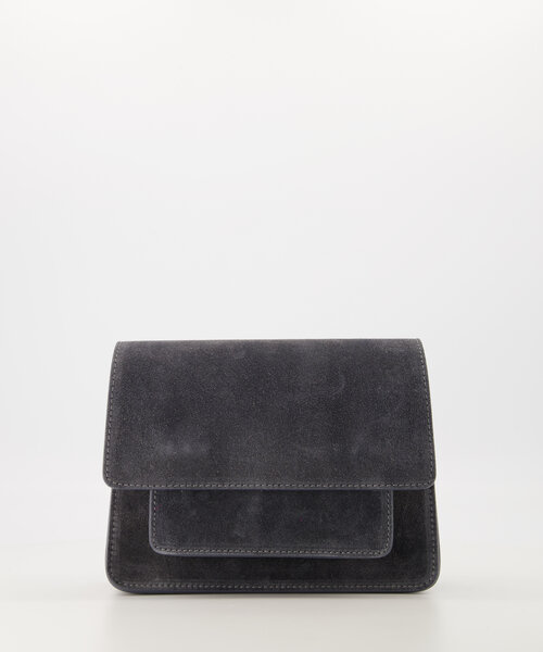 Fenna - Suede - Crossbody tassen - Grijs - 20 - Goudkleurig