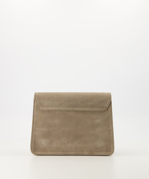 Fenna - Suede - Crossbody tassen - Taupe - 46 - Goudkleurig