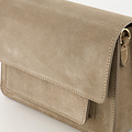 Fenna - Suede - Crossbody tassen - Taupe - 46 - Goudkleurig