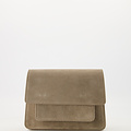 Fenna - Suede - Crossbody tassen - Taupe - 46 - Goudkleurig