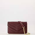 Laurie - Classic Grain - Clutch - Bordeaux - D54 - Goudkleurig