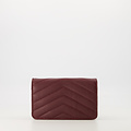 Laurie - Classic Grain - Clutch - Bordeaux - D54 - Goudkleurig