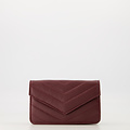 Laurie - Classic Grain - Clutch - Bordeaux - D54 - Goudkleurig