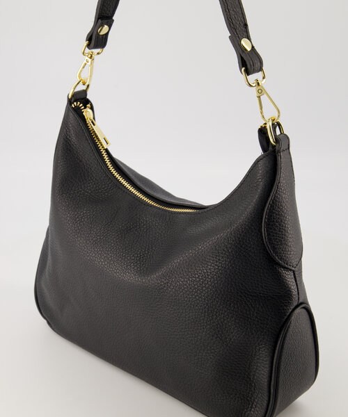 Melina - Classic Grain - Hand bags - Black - D28 - Gold