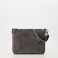 Ariel - Suede - Crossbody tassen - Grijs - Donkergrijs 20 - Bronskleurig