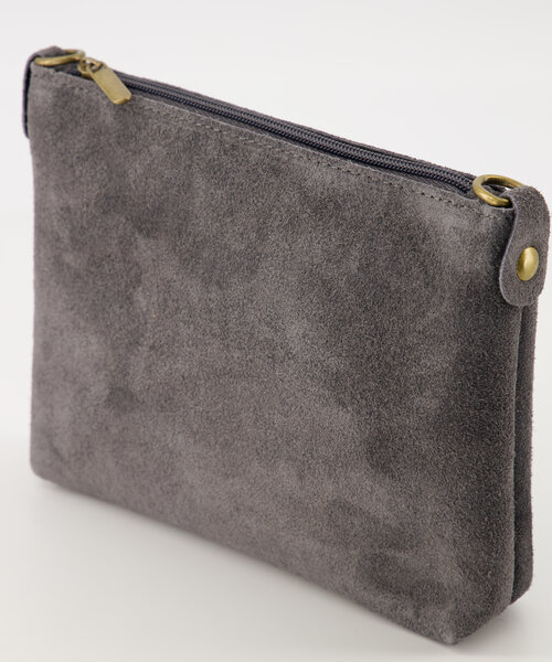 Ariel - Suede - Crossbody tassen - Grijs - Donkergrijs 20 - Bronskleurig