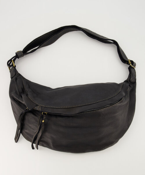 Muk - Washed leather - Crossbody bags - Black -  - Bronze